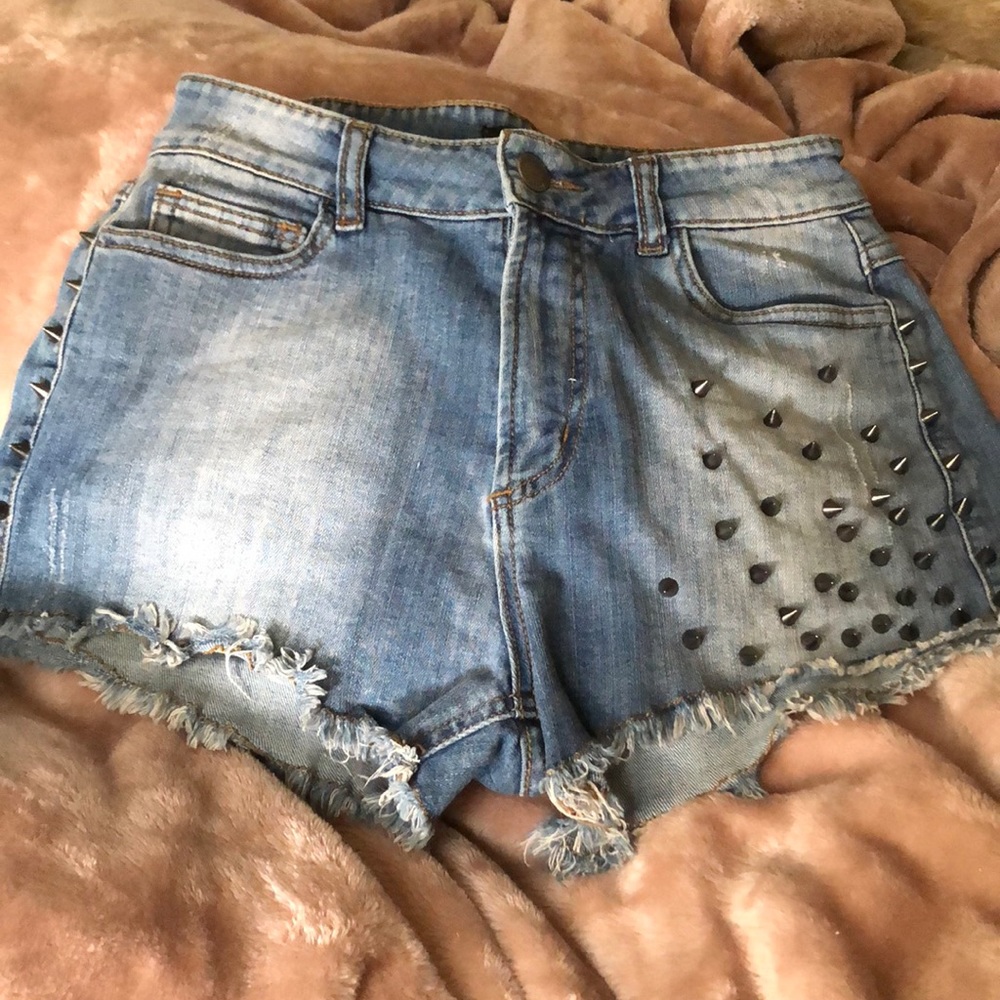 ONE OF A KIND Spiked Shorts